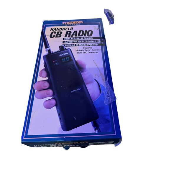 Maxon HCB-10A Handheld 40 Channel CB Radio - UNTESTED W/Box - Picture 1 of 3